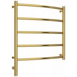 Полотенцесушитель электрический Сунержа Галант 3.0, высота 60 см, ширина 60 см, диммер слева/справа, цвет золото, 03-5800-6060/03-5801-6060