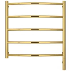 Полотенцесушитель электрический Сунержа Галант 3.0, высота 60 см, ширина 60 см, диммер слева/справа, цвет золото, 03-5800-6060/03-5801-6060