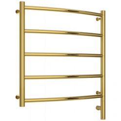 Полотенцесушитель электрический Сунержа Галант 3.0, высота 60 см, ширина 60 см, диммер слева/справа, цвет золото, 03-5800-6060/03-5801-6060