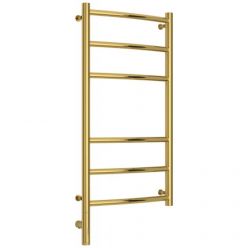 Полотенцесушитель электрический Сунержа Галант 3.0, высота 80 см, ширина 40 см, диммер слева/справа, цвет золото, 03-5800-8040/03-5801-8040