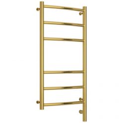 Полотенцесушитель электрический Сунержа Галант 3.0, высота 80 см, ширина 40 см, диммер слева/справа, цвет золото, 03-5800-8040/03-5801-8040