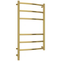 Полотенцесушитель электрический Сунержа Галант 3.0, высота 80 см, ширина 50 см, диммер слева/справа, цвет золото, 03-5800-8050/03-5801-8050