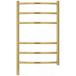 Полотенцесушитель электрический Сунержа Галант 3.0, высота 80 см, ширина 50 см, диммер слева/справа, цвет золото, 03-5800-8050/03-5801-8050