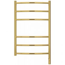 Полотенцесушитель электрический Сунержа Галант 3.0, высота 80 см, ширина 50 см, диммер слева/справа, цвет золото, 03-5800-8050/03-5801-8050