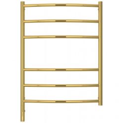 Полотенцесушитель электрический Сунержа Галант 3.0, высота 80 см, ширина 60 см, диммер слева/справа, цвет золото, 03-5800-8060/03-5801-8060