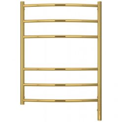 Полотенцесушитель электрический Сунержа Галант 3.0, высота 80 см, ширина 60 см, диммер слева/справа, цвет золото, 03-5800-8060/03-5801-8060