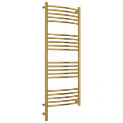 Полотенцесушитель электрический Сунержа Богема 3.0, высота 120 см, ширина 50 см, диммер слева/справа, цвет золото, 03-5802-1250/03-5803-1250