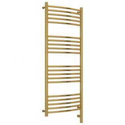 Полотенцесушитель электрический Сунержа Богема 3.0, высота 120 см, ширина 50 см, диммер слева/справа, цвет золото, 03-5802-1250/03-5803-1250