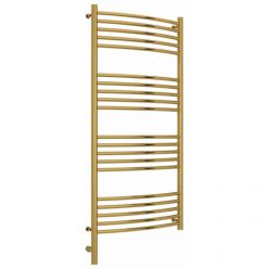 Полотенцесушитель электрический Сунержа Богема 3.0, высота 120 см, ширина 60 см, диммер слева/справа, цвет золото, 03-5802-1260/03-5803-1260