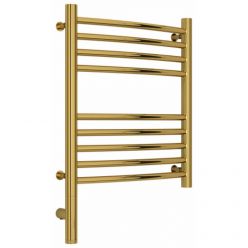 Полотенцесушитель электрический Сунержа Богема 3.0, высота 50 см, ширина 40 см, диммер слева, цвет золото, 03-5802-5040