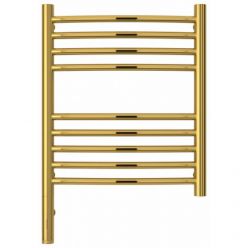 Полотенцесушитель электрический Сунержа Богема 3.0, высота 50 см, ширина 40 см, диммер слева, цвет золото, 03-5802-5040