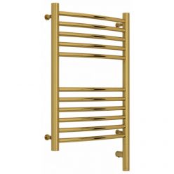 Полотенцесушитель электрический Сунержа Богема 3.0, высота 60 см, ширина 40 см, диммер слева/справа, цвет золото, 03-5802-6040/03-5803-6040