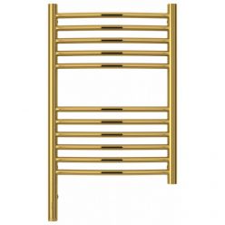 Полотенцесушитель электрический Сунержа Богема 3.0, высота 60 см, ширина 40 см, диммер слева/справа, цвет золото, 03-5802-6040/03-5803-6040