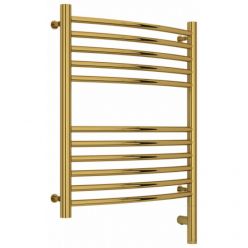 Полотенцесушитель электрический Сунержа Богема 3.0, высота 60 см, ширина 50 см, диммер слева/справа, цвет золото, 03-5802-6050/03-5803-6050