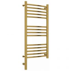 Полотенцесушитель электрический Сунержа Богема 3.0, высота 80 см, ширина 40 см, диммер слева/справа, цвет золото, 03-5802-8040/03-5803-8040