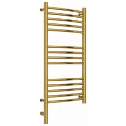 Полотенцесушитель электрический Сунержа Богема 3.0, высота 80 см, ширина 40 см, диммер слева/справа, цвет золото, 03-5802-8040/03-5803-8040