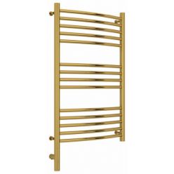 Полотенцесушитель электрический Сунержа Богема 3.0, высота 80 см, ширина 50 см, диммер слева/справа, цвет золото, 03-5802-8050/03-5803-8050