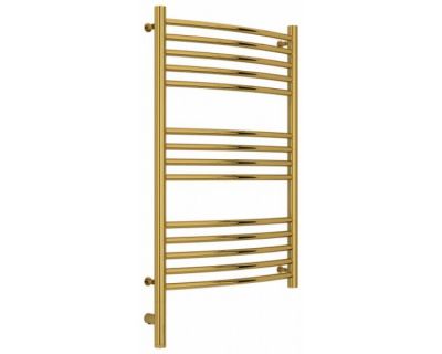 Полотенцесушитель электрический Сунержа Богема 3.0, высота 80 см, ширина 50 см, диммер слева/справа, цвет золото, 03-5802-8050/03-5803-8050