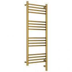 Полотенцесушитель электрический Сунержа Богема 3.0, высота 100 см, ширина 40 см, диммер слева/справа, цвет золото, 03-5804-1040/03-5805-1040