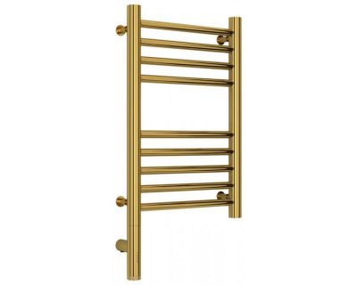 Полотенцесушитель электрический Сунержа Богема 3.0, высота 50 см, ширина 30 см, диммер слева/справа, цвет золото, 03-5804-5030/03-5805-5030