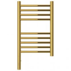 Полотенцесушитель электрический Сунержа Богема 3.0, высота 50 см, ширина 30 см, диммер слева/справа, цвет золото, 03-5804-5030/03-5805-5030