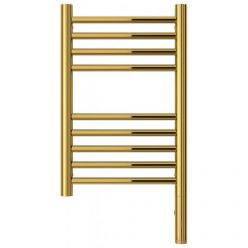 Полотенцесушитель электрический Сунержа Богема 3.0, высота 50 см, ширина 30 см, диммер слева/справа, цвет золото, 03-5804-5030/03-5805-5030