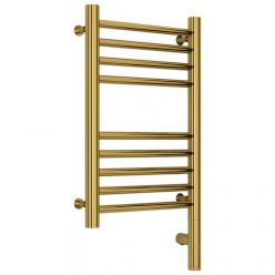 Полотенцесушитель электрический Сунержа Богема 3.0, высота 50 см, ширина 30 см, диммер слева/справа, цвет золото, 03-5804-5030/03-5805-5030