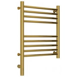 Полотенцесушитель электрический Сунержа Богема 3.0, высота 50 см, ширина 40 см, диммер слева/справа, цвет золото, 03-5804-5040/03-5805-5040