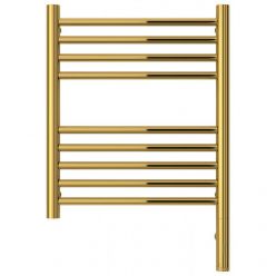 Полотенцесушитель электрический Сунержа Богема 3.0, высота 50 см, ширина 40 см, диммер слева/справа, цвет золото, 03-5804-5040/03-5805-5040