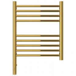 Полотенцесушитель электрический Сунержа Богема 3.0, высота 50 см, ширина 40 см, диммер слева/справа, цвет золото, 03-5804-5040/03-5805-5040