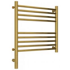 Полотенцесушитель электрический Сунержа Богема 3.0, высота 50 см, ширина 50 см, диммер слева/справа, цвет золото, 03-5804-5050/03-5805-5050