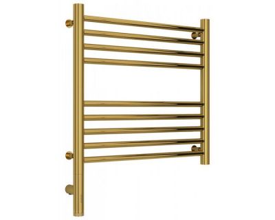 Полотенцесушитель электрический Сунержа Богема 3.0, высота 50 см, ширина 50 см, диммер слева/справа, цвет золото, 03-5804-5050/03-5805-5050