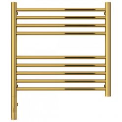 Полотенцесушитель электрический Сунержа Богема 3.0, высота 50 см, ширина 50 см, диммер слева/справа, цвет золото, 03-5804-5050/03-5805-5050