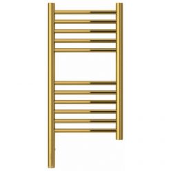 Полотенцесушитель электрический Сунержа Богема 3.0, высота 60 см, ширина 30 см, диммер слева/справа, цвет золото, 03-5804-6030/03-5805-6030