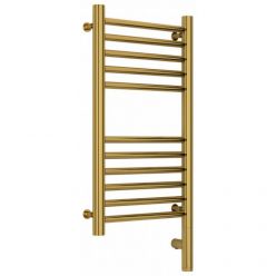 Полотенцесушитель электрический Сунержа Богема 3.0, высота 60 см, ширина 30 см, диммер слева/справа, цвет золото, 03-5804-6030/03-5805-6030