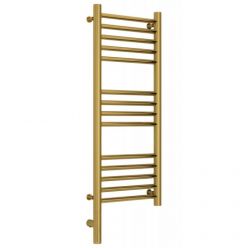 Полотенцесушитель электрический Сунержа Богема 3.0, высота 80 см, ширина 30 см, диммер слева/справа, цвет золото, 03-5804-8030/03-5805-8030