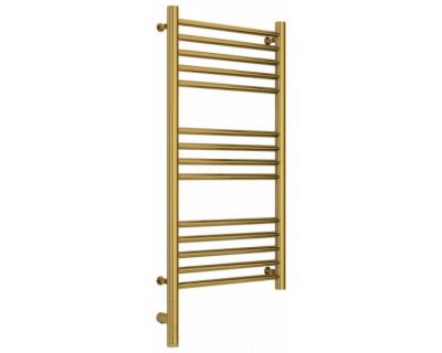 Полотенцесушитель электрический Сунержа Богема 3.0, высота 80 см, ширина 40 см, диммер слева/справа, цвет золото, 03-5804-8040/03-5805-8040