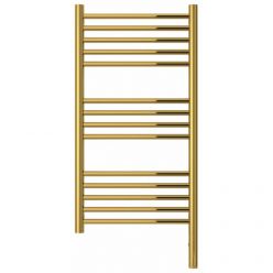 Полотенцесушитель электрический Сунержа Богема 3.0, высота 80 см, ширина 40 см, диммер слева/справа, цвет золото, 03-5804-8040/03-5805-8040