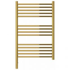 Полотенцесушитель электрический Сунержа Богема 3.0, высота 80 см, ширина 50 см, диммер слева, цвет золото, 03-5804-8050