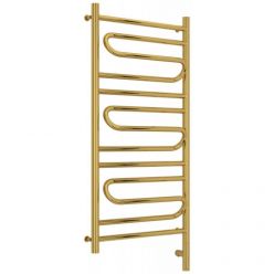 Полотенцесушитель электрический Сунержа Элегия 3.0, высота 100 см, ширина 50 см, диммер слева/справа, цвет золото, 03-5818-1050/03-5819-1050