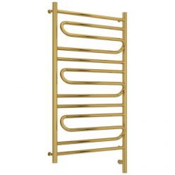 Полотенцесушитель электрический Сунержа Элегия 3.0, высота 100 см, ширина 60 см, диммер слева/справа, цвет золото, 03-5818-1060/03-5819-1060