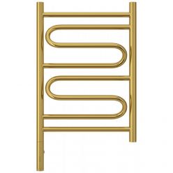 Полотенцесушитель электрический Сунержа Элегия 3.0, высота 60 см, ширина 40 см, диммер слева/справа, цвет золото, 03-5818-6040/03-5819-6040