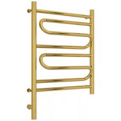 Полотенцесушитель электрический Сунержа Элегия 3.0, высота 60 см, ширина 50 см, диммер слева/справа, цвет золото, 03-5818-6050/03-5819-6050