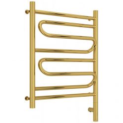 Полотенцесушитель электрический Сунержа Элегия 3.0, высота 60 см, ширина 50 см, диммер слева/справа, цвет золото, 03-5818-6050/03-5819-6050