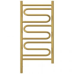 Полотенцесушитель электрический Сунержа Элегия 3.0, высота 80 см, ширина 40 см, диммер слева/справа, цвет золото, 03-5818-8040/03-5819-8040
