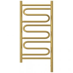 Полотенцесушитель электрический Сунержа Элегия 3.0, высота 80 см, ширина 40 см, диммер слева/справа, цвет золото, 03-5818-8040/03-5819-8040