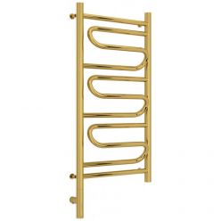 Полотенцесушитель электрический Сунержа Элегия 3.0, высота 80 см, ширина 40 см, диммер слева/справа, цвет золото, 03-5818-8040/03-5819-8040