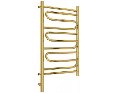 Полотенцесушитель электрический Сунержа Элегия 3.0, высота 80 см, ширина 50 см, диммер слева/справа, цвет золото, 03-5818-8050/03-5819-8050