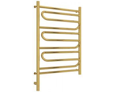 Полотенцесушитель электрический Сунержа Элегия 3.0, высота 80 см, ширина 60 см, диммер слева/справа, цвет золото, 03-5818-8060/03-5819-8060