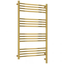 Полотенцесушитель электрический Сунержа Флюид 3.0, высота 100 см, ширина 60 см, диммер слева/справа, цвет золото, 03-5820-1060/03-5821-1060